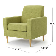 Load image into Gallery viewer, Nebulize - Upholstered Fabric Club Chair With Button Tufted And Square Off Arm And Back