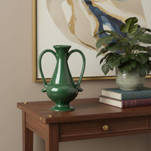 Load image into Gallery viewer, Amphora Table Vase (574372) - Hunter Green