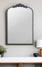 Load image into Gallery viewer, 36" Arch Iron Framed Accent Mirror - Black