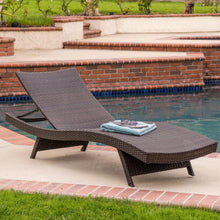Load image into Gallery viewer, Kauai - Modern Style Pe Wicker Chaise Lounge - Brown Multi