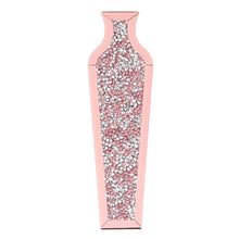 Load image into Gallery viewer, Mirrored Floor Vase With Faux Crystals - Pink