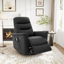 Load image into Gallery viewer, Manual Recliner Chair With 8 Point Massage And Swivel Function