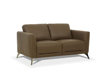 Load image into Gallery viewer, Leather Love Seat - Brown / Black