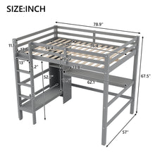 Load image into Gallery viewer, Loft Bed With Built In Desk And Multifunction Shelves