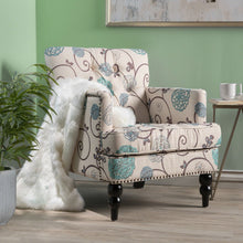 Load image into Gallery viewer, Vitality - Club Chair With Button Tufted Diamond Stitching And Turned Legs
