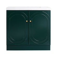 Load image into Gallery viewer, Contemporary Freestanding Bathroom Vanity With Resin Sink & Soft-Close Cabinet Doors