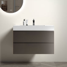 Load image into Gallery viewer, Alice - Bathroom Vanity With Sink, Large Storage Wall Mounted Floating Bathroom Vanity For Modern Bathroom, One-Piece Sink Basin Without Drain And Faucet
