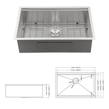 Load image into Gallery viewer, Single Bowl, Undermount Workstation, Kitchen Sink With Accessories