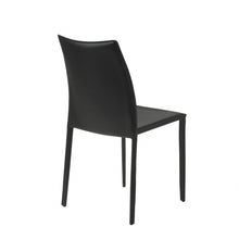 Load image into Gallery viewer, Simple Upholstered Faux Leather Dining Side Chairs (Set of 2) - Black