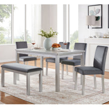Load image into Gallery viewer, Dining Table Set, Table With A Rectangular Table And Upholstered Chairs