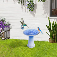 Load image into Gallery viewer, Birdbath For Patio, Garden - Blue Gray