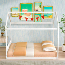 Load image into Gallery viewer, Wooden House Bed With Headboard