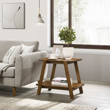 Load image into Gallery viewer, Metz - Mid-Century Modern Wood Shelf 3 Piece Coffee Table Set - Walnut