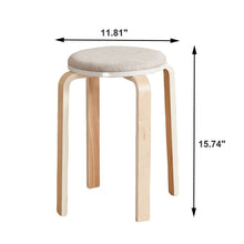 Load image into Gallery viewer, Stackable Round Backless Stools (Set of 4)