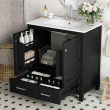 Load image into Gallery viewer, Bathroom Vanity With Single Sink, Combo Cabinet Undermount Sink, Bathroom Storage Cabinet With Two Doors And A Drawer, Soft Closing, Multifunctional Storage, Solid Wood Frame