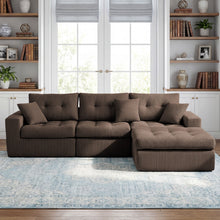Load image into Gallery viewer, Corner Chaise L-Shaped Sectional Sofa Bed