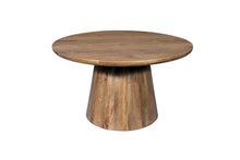 Load image into Gallery viewer, 54" Solid Wood Pedestal Base Round Top Dining Table - Natural