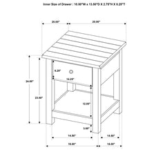Load image into Gallery viewer, Castleton - 1 Drawer Wood End Table With Shelf