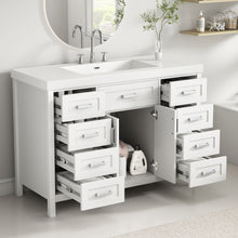 Load image into Gallery viewer, Bathroom Vanity With Sink, 2 Doors 8 Drawers, Soft Close System, Classic Design
