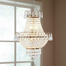 Load image into Gallery viewer, Seven Light Metal Chandelier With Shades - Gold