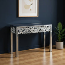 Load image into Gallery viewer, 47" Mirro Glass Faux Crystal Bling Console Table - Silver
