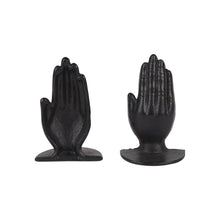 Load image into Gallery viewer, Praying Hands Decorative Bookends (Set of 2) - Antiqued Bronze