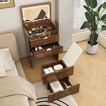 Load image into Gallery viewer, Vanity Desk With Lighted Mirror & Stool
