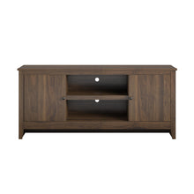 Load image into Gallery viewer, TV Stand For TVs Up To 65" With Open Shelves And Storage Cabinets - Walnut