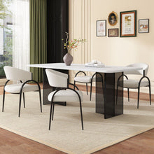 Load image into Gallery viewer, Contemporary Upholstered Dining Chairs With Metal Legs (Set of 2)