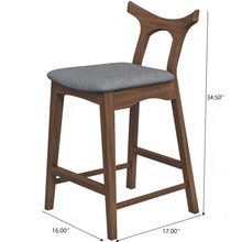 Load image into Gallery viewer, Hester - Upholstered, Square Bar Chair (Set of 2)