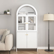 Load image into Gallery viewer, Modern Tech Inspired Dome Cabinet With LED Lighting