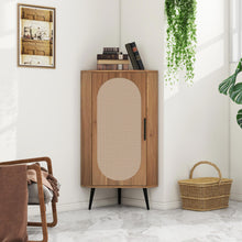 Load image into Gallery viewer, Freestanding Corner Corner Cabinet For Living Room