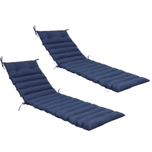 Load image into Gallery viewer, 2 Piece Outdoor Chaise Lounge Chair Cushion Set
