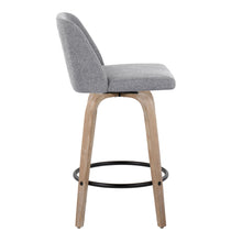 Load image into Gallery viewer, Toriano - Contemporary Fixed-Height Counter Stool & Swivel With Round Footrest (Set of 2)