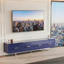 Load image into Gallery viewer, TV Stand With Slatted Drawers