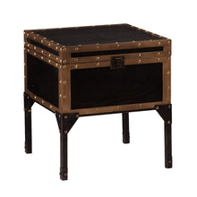 Load image into Gallery viewer, Manufactured Wood And Iron Square End Table - Black