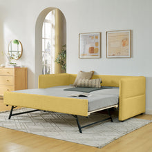 Load image into Gallery viewer, Upholstered Daybed With Pop Up Trundle