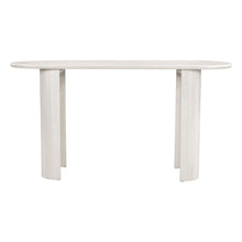 Load image into Gallery viewer, Solid Wood Oval Console Table - White