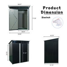 Load image into Gallery viewer, Outdoor Metal Storage Shed Transparent Plate