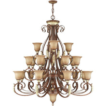 Load image into Gallery viewer, 56" Multi Light Metal Dimmable Chandelier With Shades - Bronze