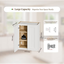 Load image into Gallery viewer, Shaker Wall Cabinet With Soft Close Hinges, Adjustable Shelves, Double Door