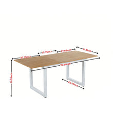 Load image into Gallery viewer, Square Extendable Dining Table With Metal Legs