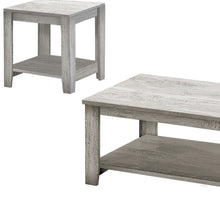 Load image into Gallery viewer, Rectangular Coffee Table With Three Shelves (Set of 3) - Gray