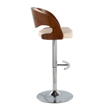 Load image into Gallery viewer, Pino - Mid Century Modern Adjustable Barstool & Swivel With Rounded T Footrest (Set of 2)