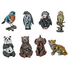 Load image into Gallery viewer, Wilderness Tabletop Sculpture (Set of 8) - Brown / White / Black