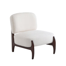 Load image into Gallery viewer, Modern Boucle Lounge Chair With Solid Wood Fram