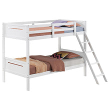 Load image into Gallery viewer, Bunk Bed With Built In Ladder, Safety Guardrails And Angled Access Step