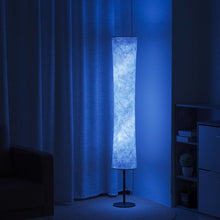 Load image into Gallery viewer, Color Changing LED Column Floor Lamp With Rectangular Shade - White