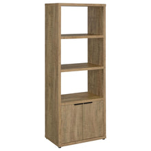 Load image into Gallery viewer, Noriega - 3 Shelf Media Tower With Open Shelves And Hidden Cabinet Storage - Mango Color