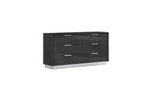 Load image into Gallery viewer, Solid Wood Six Drawer Double Dresser For Bedroom - Gray